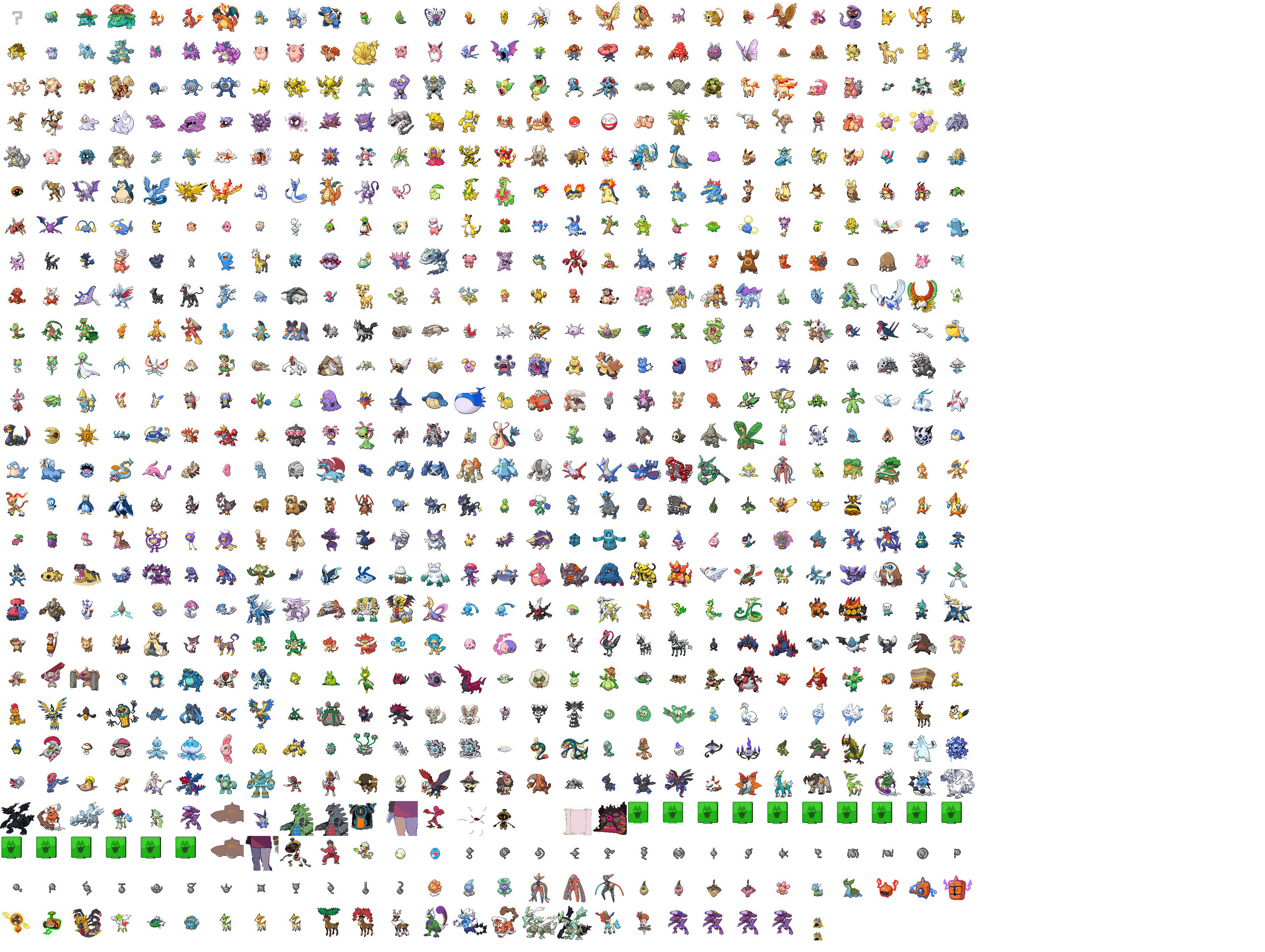 Pokemon Trainer Sprites Black White 2