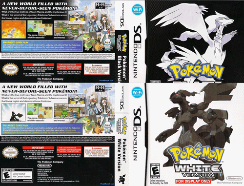 Pokemon Black And White English Box Art. Pokémon Black and White