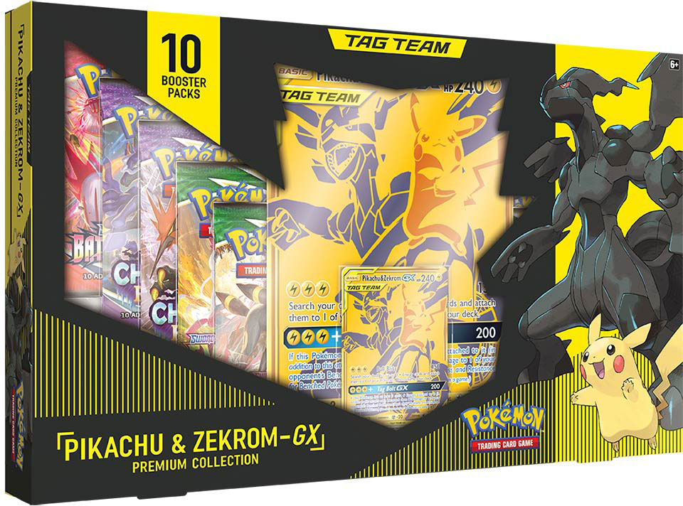 Pokémon TCG: Pikachu & Zekrom-GX and Reshiram & Charizard-GX