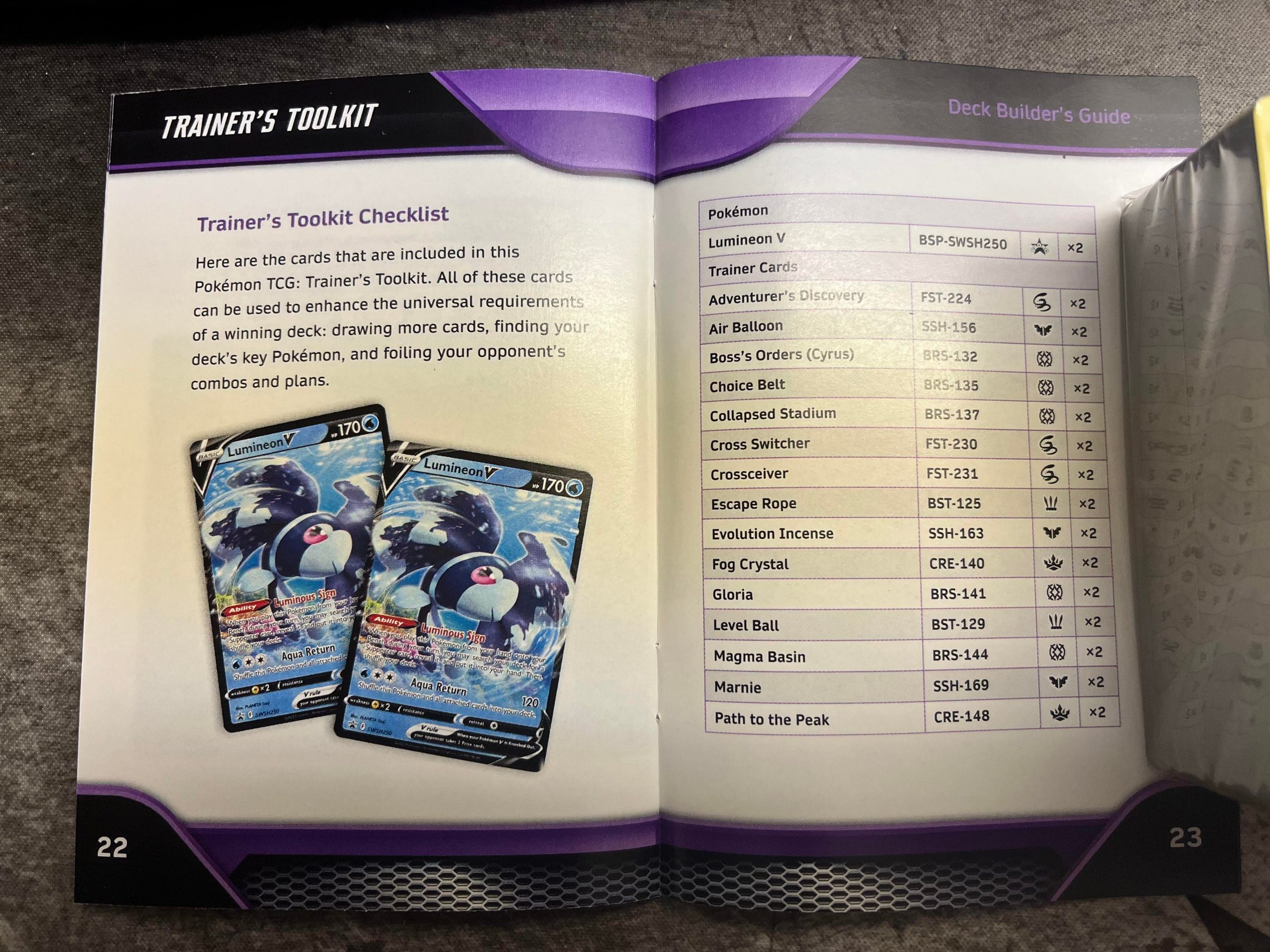 Card List and Contents of Trainer's Toolkit 2022 Revealed