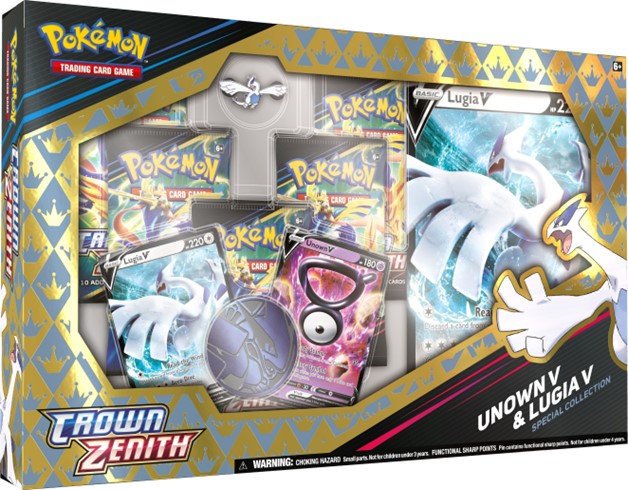 Pokemon Trading Card Game: Crown Zenith Unown V and Lugia V Special  Collection - GameStop Exclusive