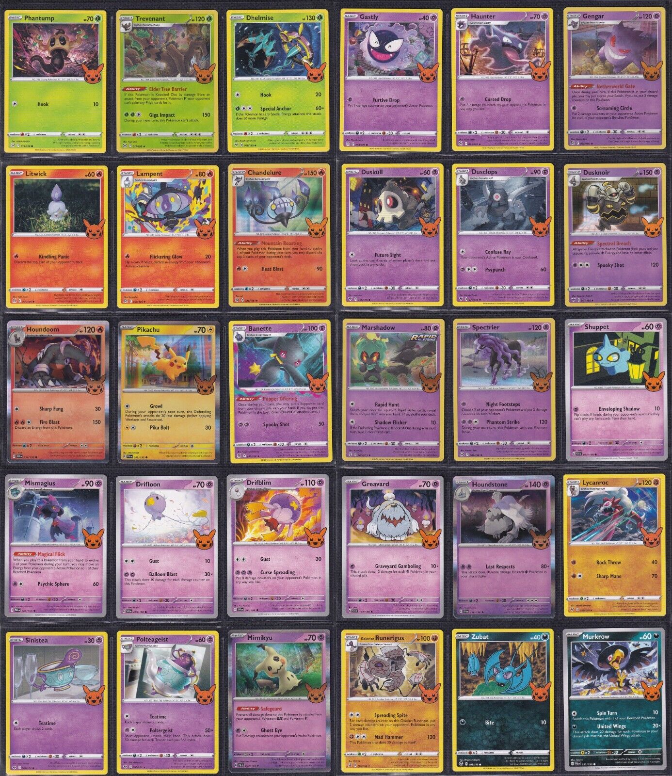 All 30 Pokemon "Trick or Trade" 2023 Halloween Cards!